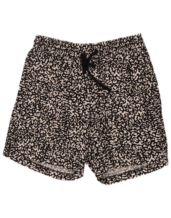 Damskie szorty Marks & Spencer UK 12 Medium W32 Czarne zwierzęce nadruki