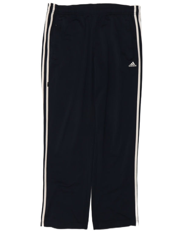 Męskie spodnie dresowe Adidas, małe, granatowe, poliestrowe