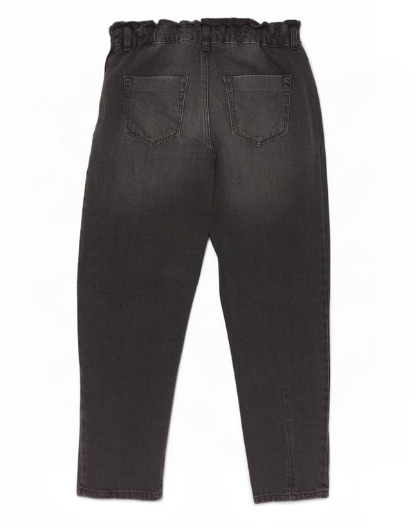 Damskie jeansy Zara Crop z wysokim stanem EU 36 XS W26 L24 Czarna bawełna