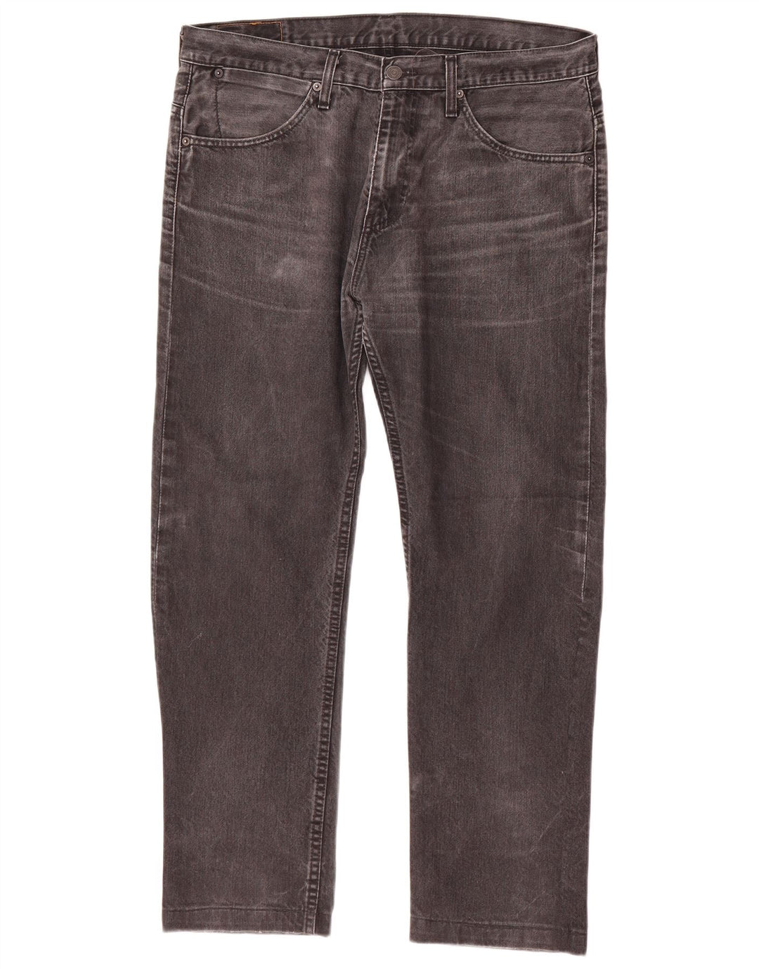 Męskie dżinsy Levi's 504 Straight W34 L29 Szara bawełna