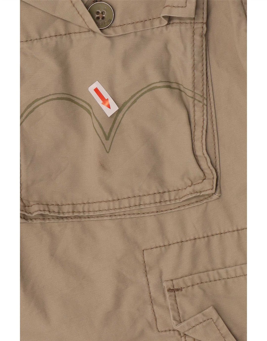 Męskie spodenki cargo Levi's Medium W32, bawełna khaki