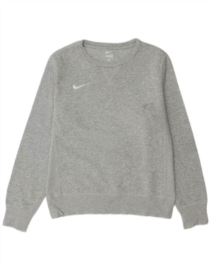 Męska bluza dresowa Nike, mała, szara, nakrapiana, bawełniana