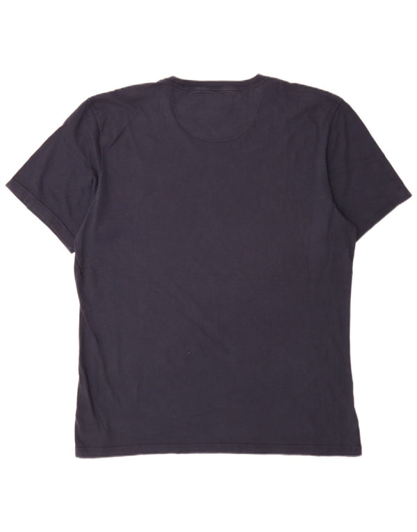 T-shirt męski slim fit Barbour XL, bawełniany, granatowy