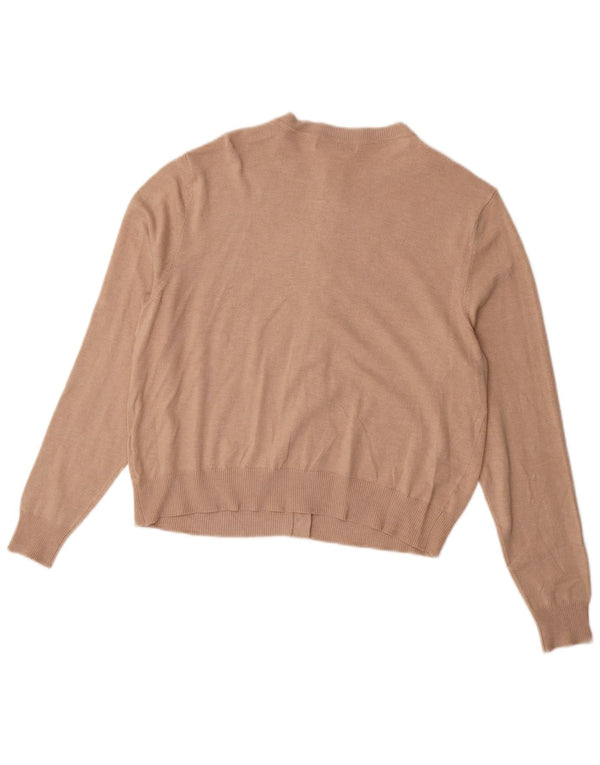 Sweter damski Marks & Spencer Crop Cardigan UK 16, duży, beżowy, wiskoza