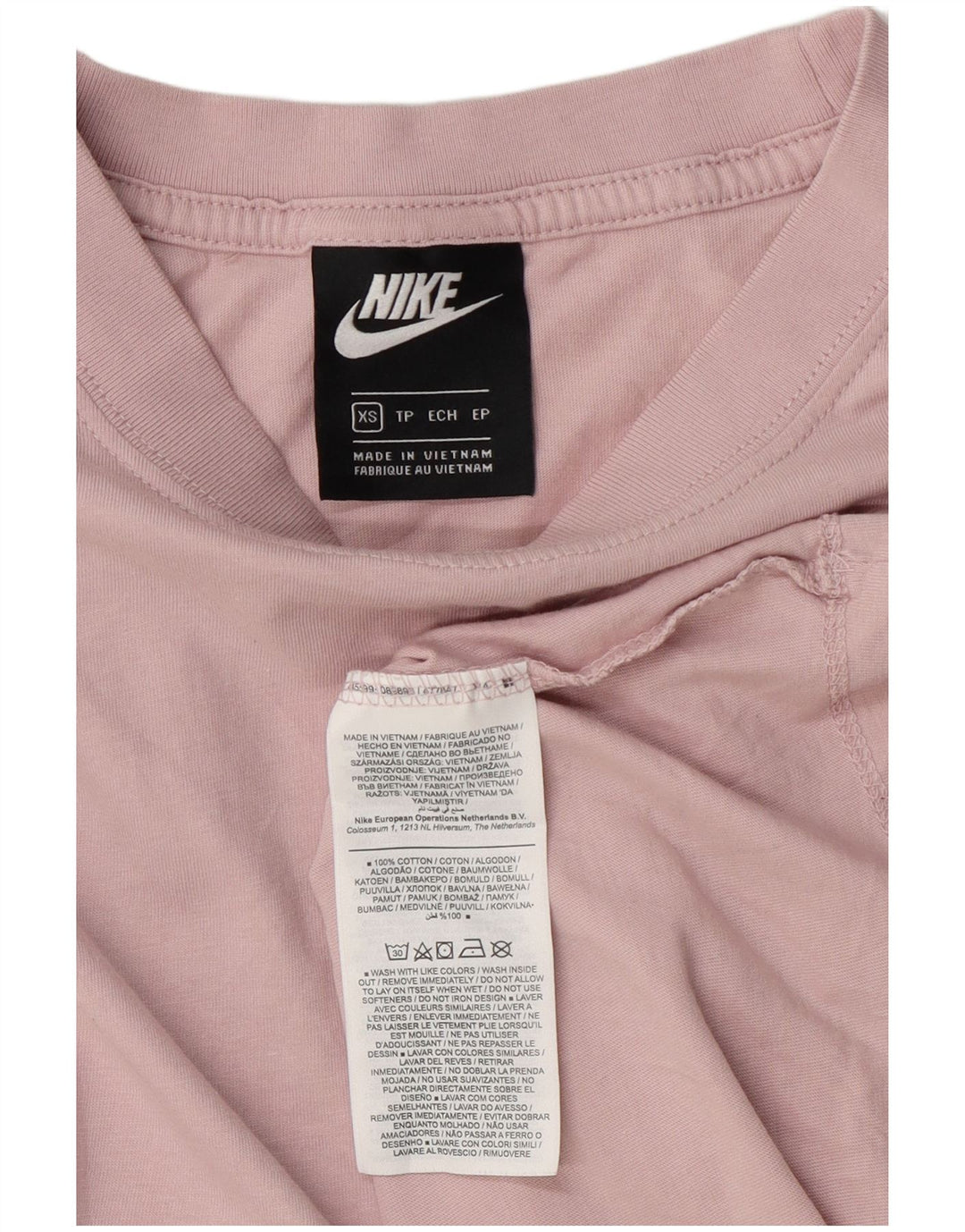 T-shirt męski Nike Top XS, różowy, bawełniany