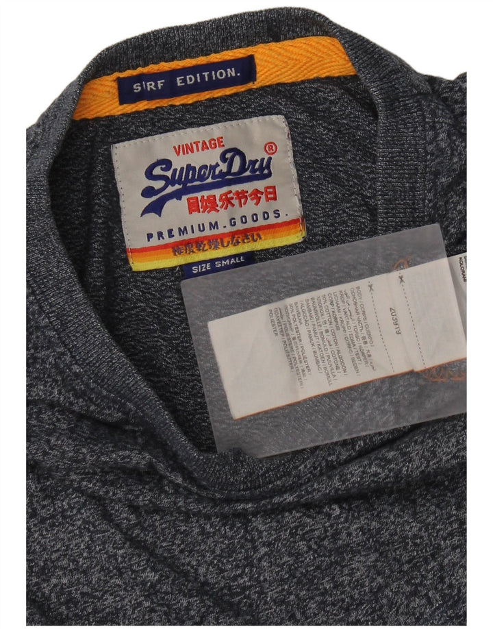 T-shirt męski Superdry, mały, bawełniany w granatowe plamki