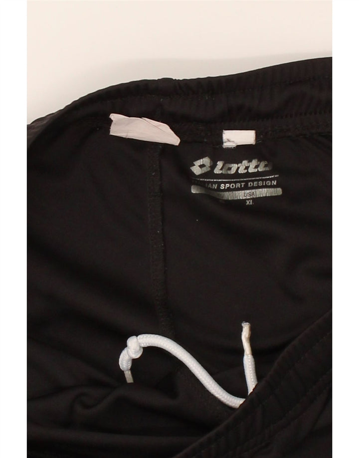 LOTTO Boys Sport Shorts 15-16 Years XL Black Polyester Vintage Lotto and Second-Hand Lotto from Messina Hembry 