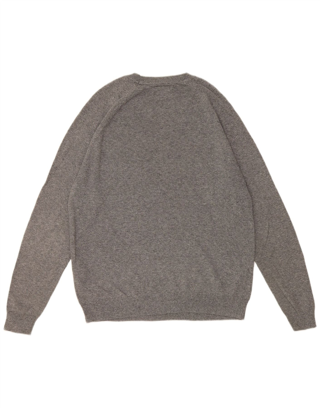 Męski sweter Superdry z okrągłym dekoltem, średnioszary, bawełniany w cętki