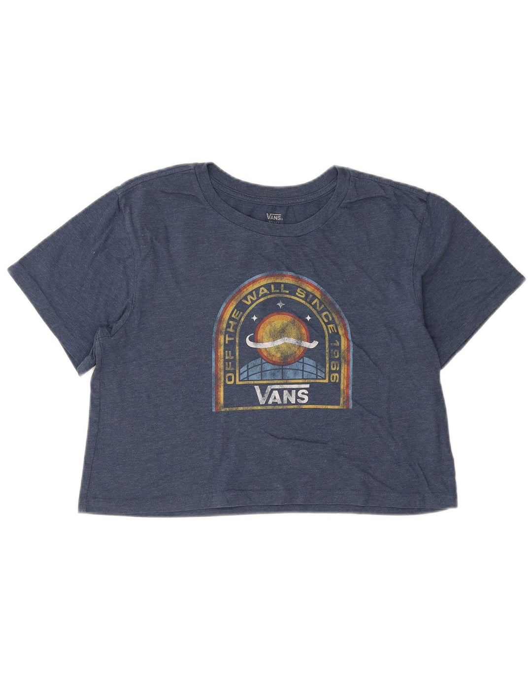 Damska koszulka Vans Crop Oversize Graphic Top UK 10 Small Blue