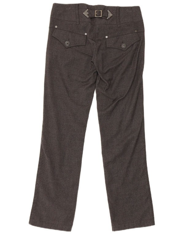 Spodnie damskie Pinko Regular UK 8 Small W30 L29 Szara wełna