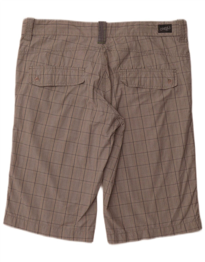 Męskie spodenki Chino O'Neill W31 Średnia szara bawełniana krata