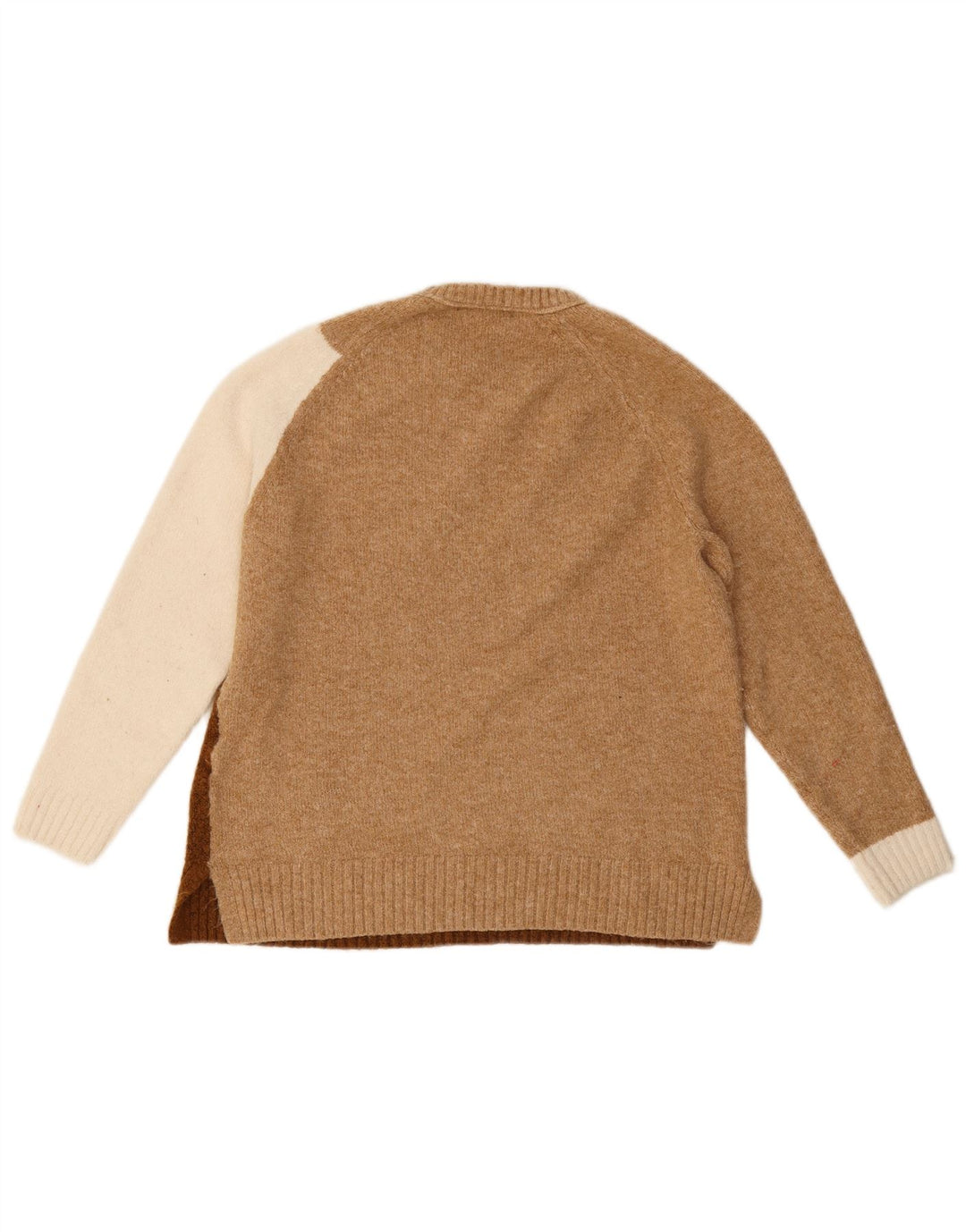 Marks & Spencer Damski sweter z okrągłym dekoltem, UK 12, średni brąz