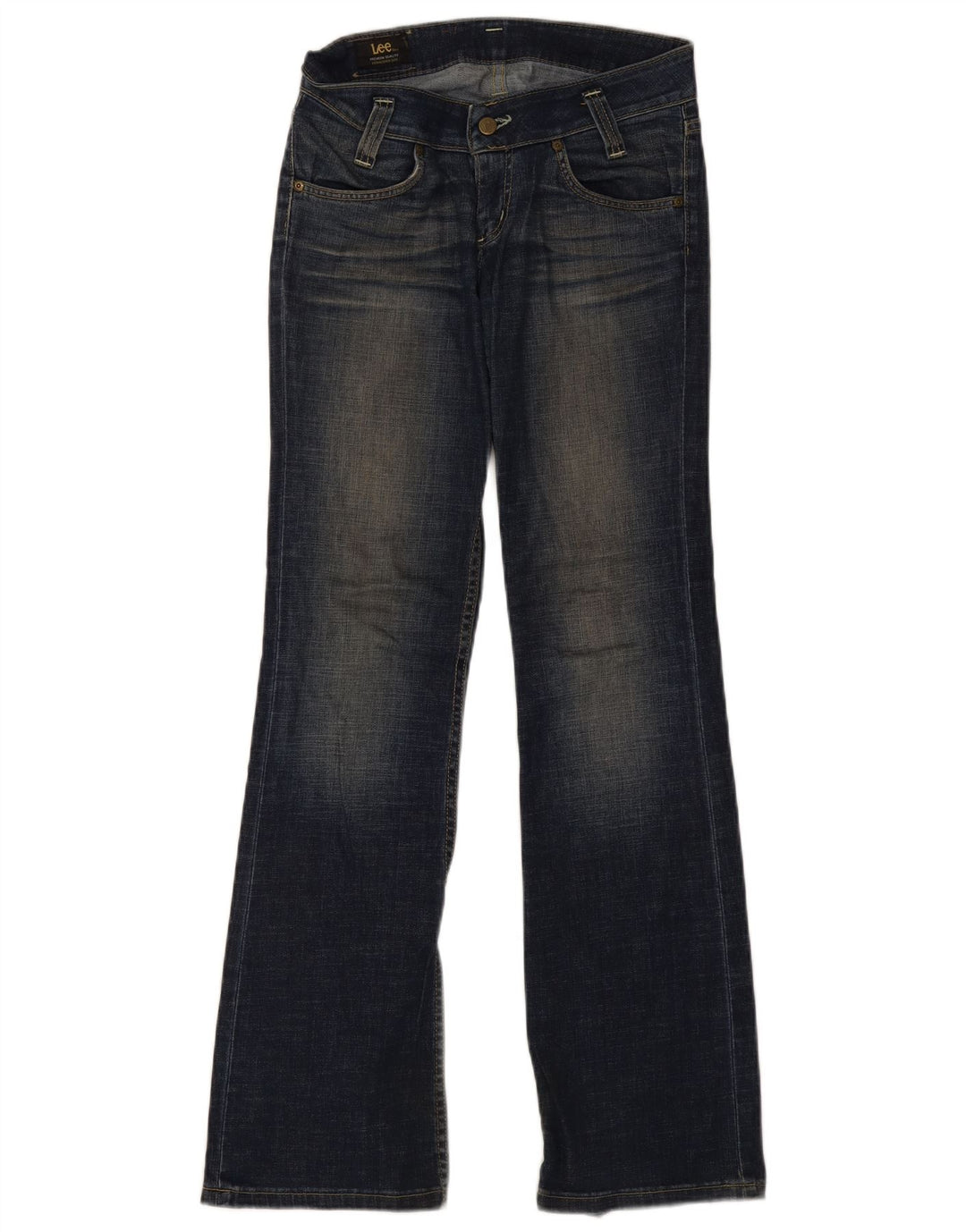 Damskie jeansy Lee Leola Bootcut W28 L32 Granatowe, bawełniane