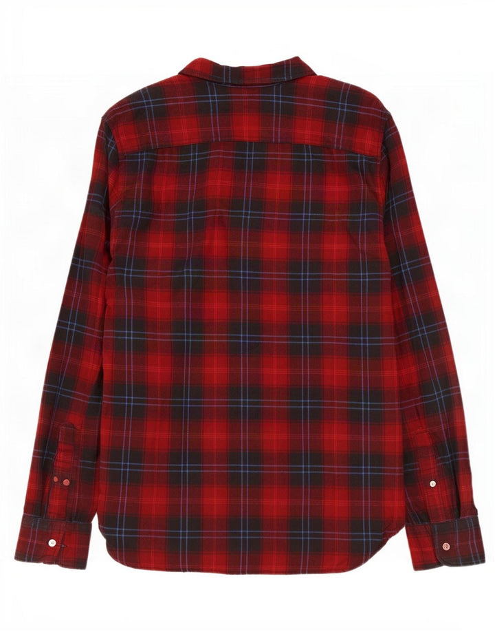 Męska koszula flanelowa Levi's, bawełniana w czerwoną kratę