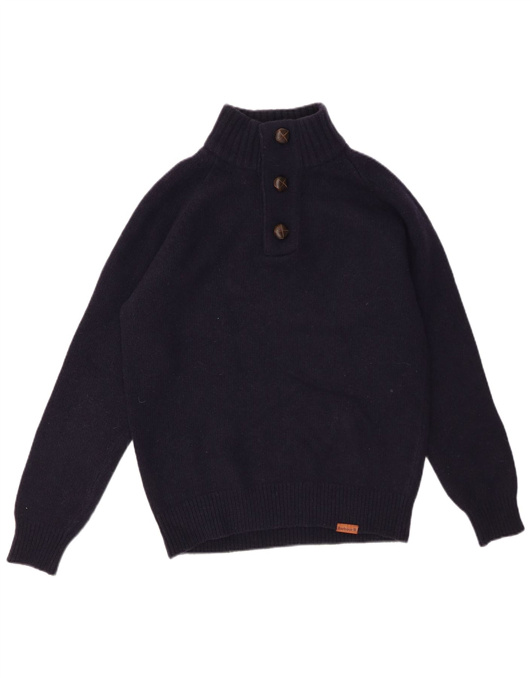 Męski sweter zapinany na guziki BARBOUR, mały, granatowy