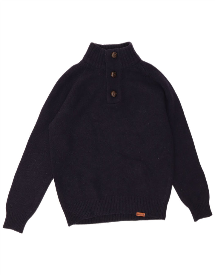 Męski sweter zapinany na guziki BARBOUR, mały, granatowy