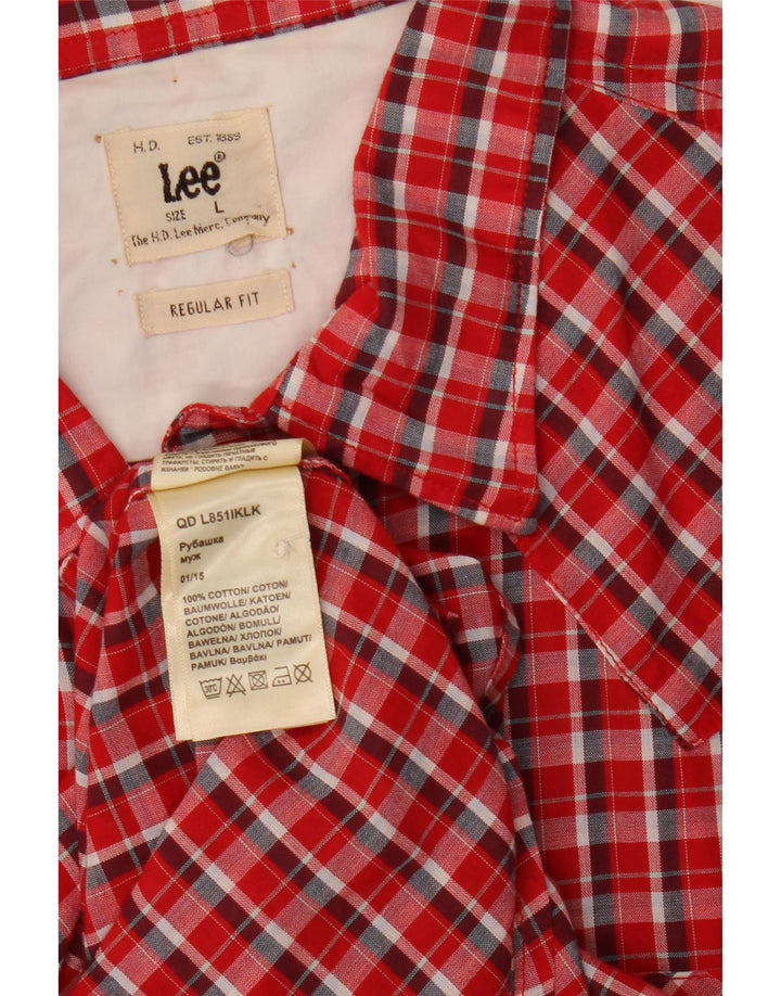 Koszula męska Levi's o regularnym kroju, duża, bawełniana w czerwoną kratę