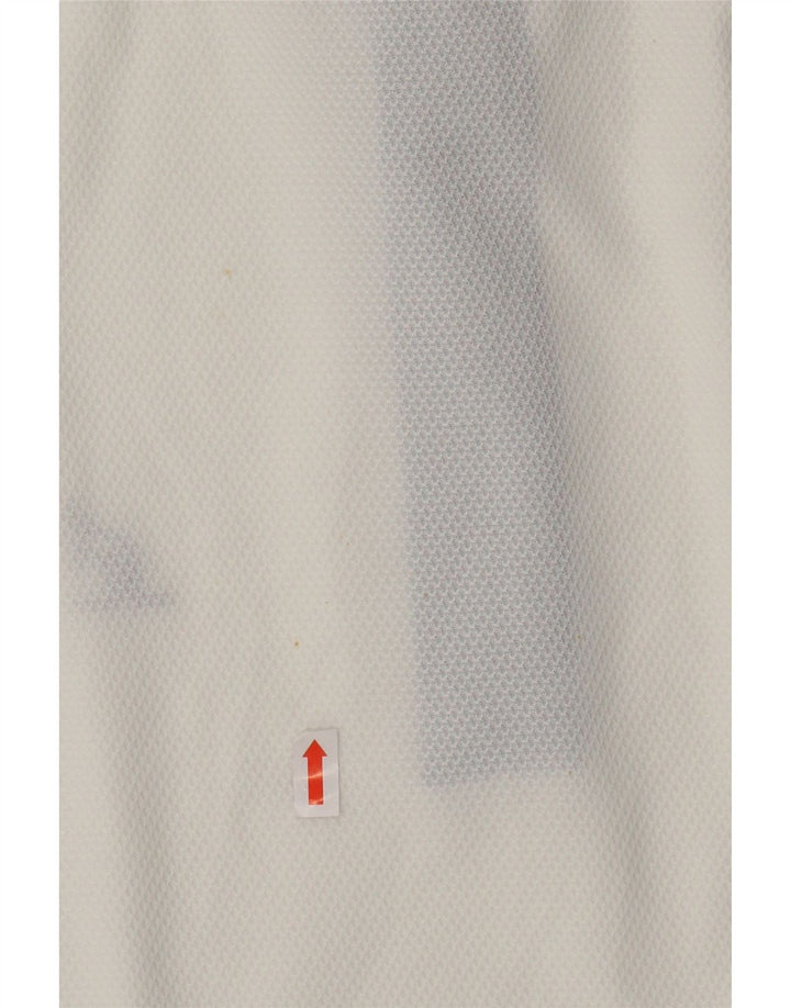 Męska koszulka polo AUSTRALIAN L'ALPINA IT 56 3XL Biały poliester z blokami kolorów