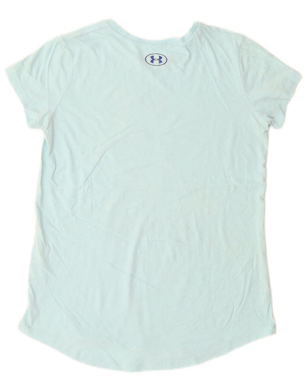 UNDER ARMOUR Dziewczęcy luźny T-shirt z grafiką 11-12 lat, duży, niebieski