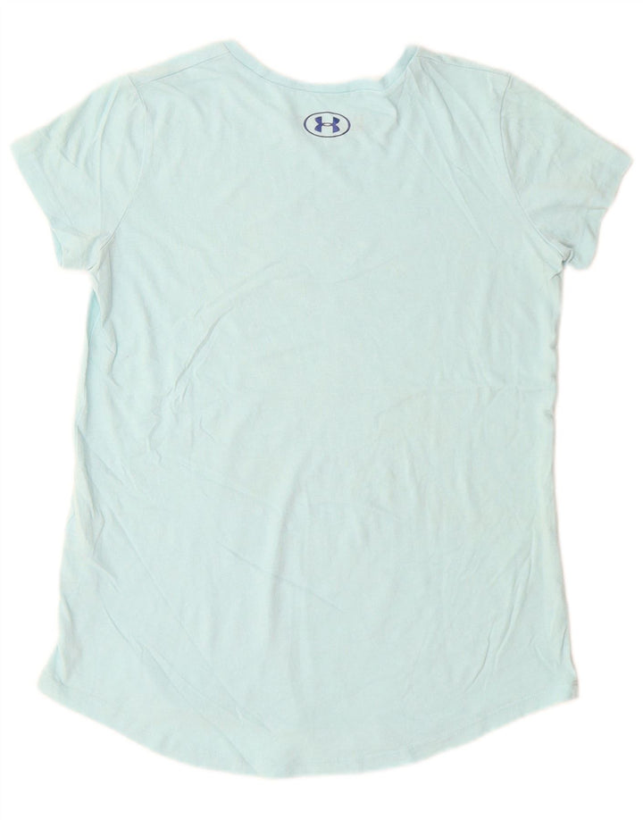 UNDER ARMOUR Dziewczęcy luźny T-shirt z grafiką 11-12 lat, duży, niebieski