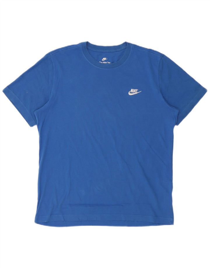 T-shirt męski Nike, duży, niebieski, bawełniany