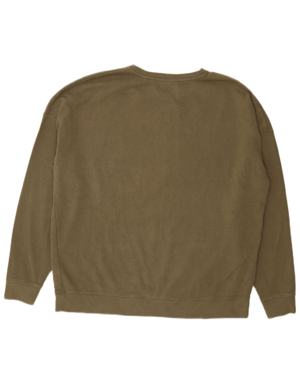 Damski sweter oversize Jack Wills UK 16, duży, bawełniany khaki