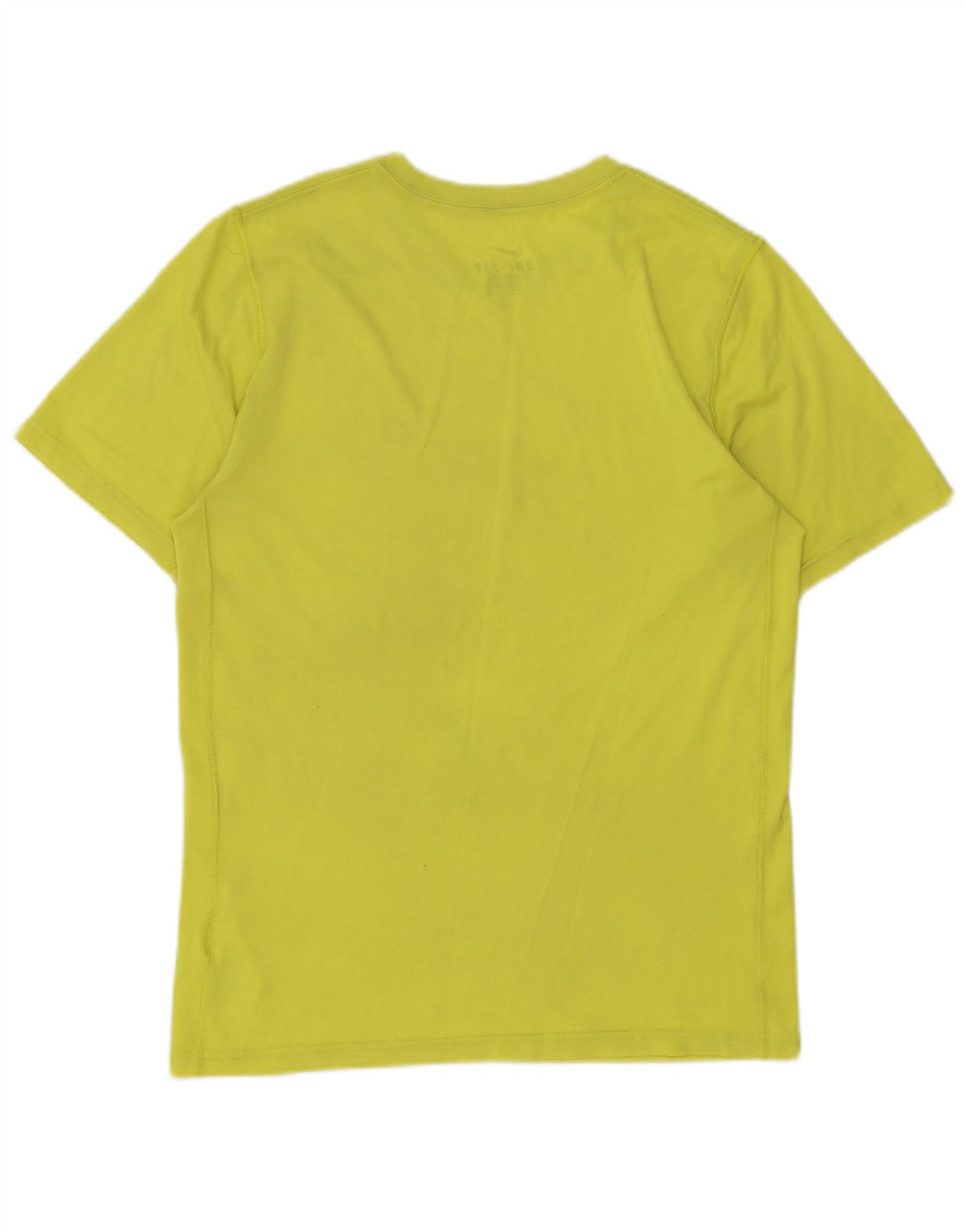 Męski T-shirt Nike Dri Fit, mały, żółty poliester