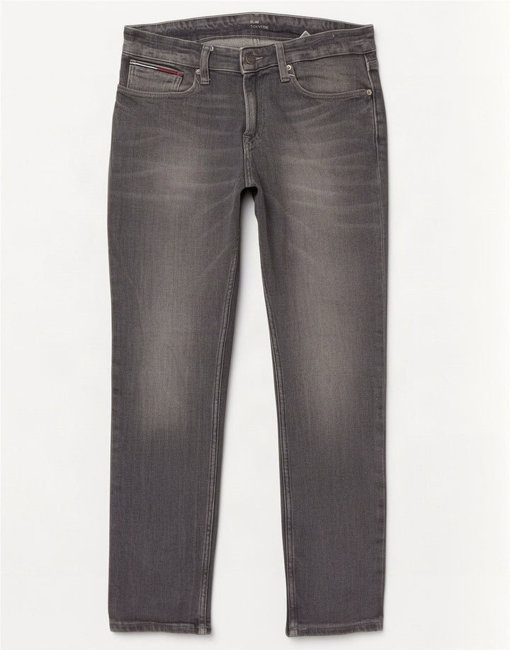 Męskie dżinsy Tommy Hilfiger Scanton Slim W32 L30 Szara bawełna