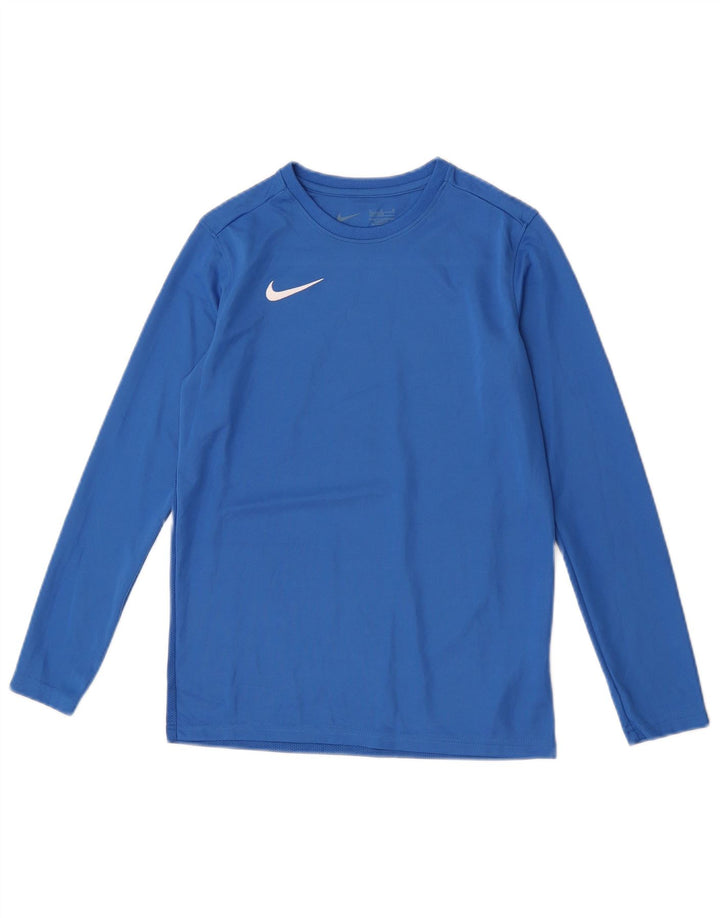 Chłopięca koszulka Nike Dri Fit z długim rękawem, 12-13 lat, duża, niebieska