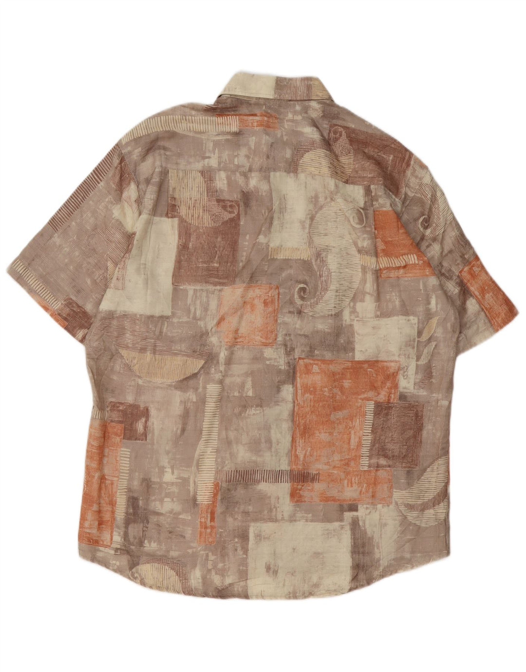 Koszula męska z krótkim rękawem CANDA, rozmiar 42 16 1/2, duży, wielobarwny patchwork
