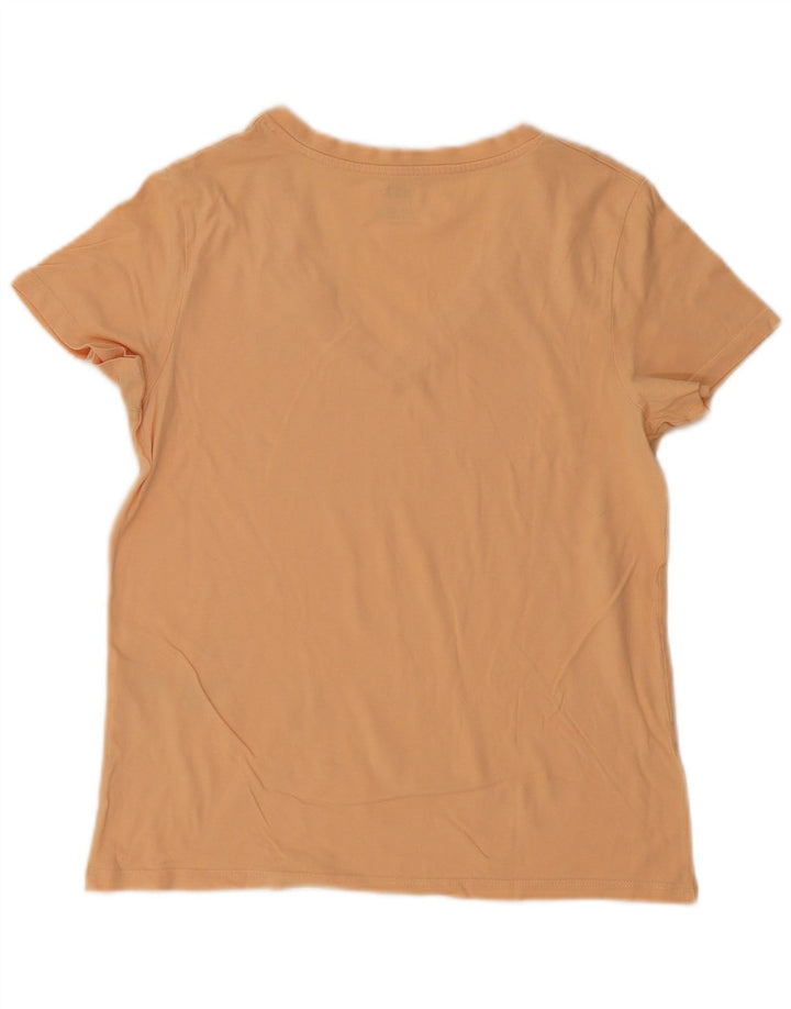 LEVI'S Womens T-Shirt Top UK 10 Small Orange Cotton Vintage Levi's and Second-Hand Levi's from Messina Hembry 