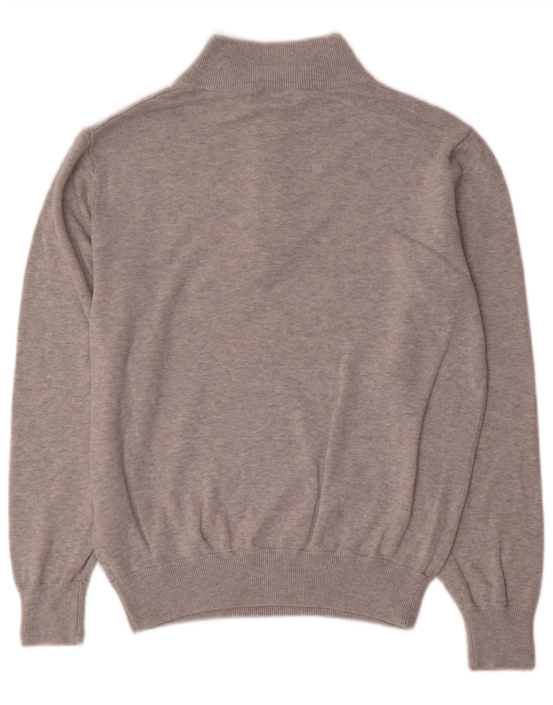 Męski sweter zapinany na zamek Calvin Klein, średnioszary, bawełniany