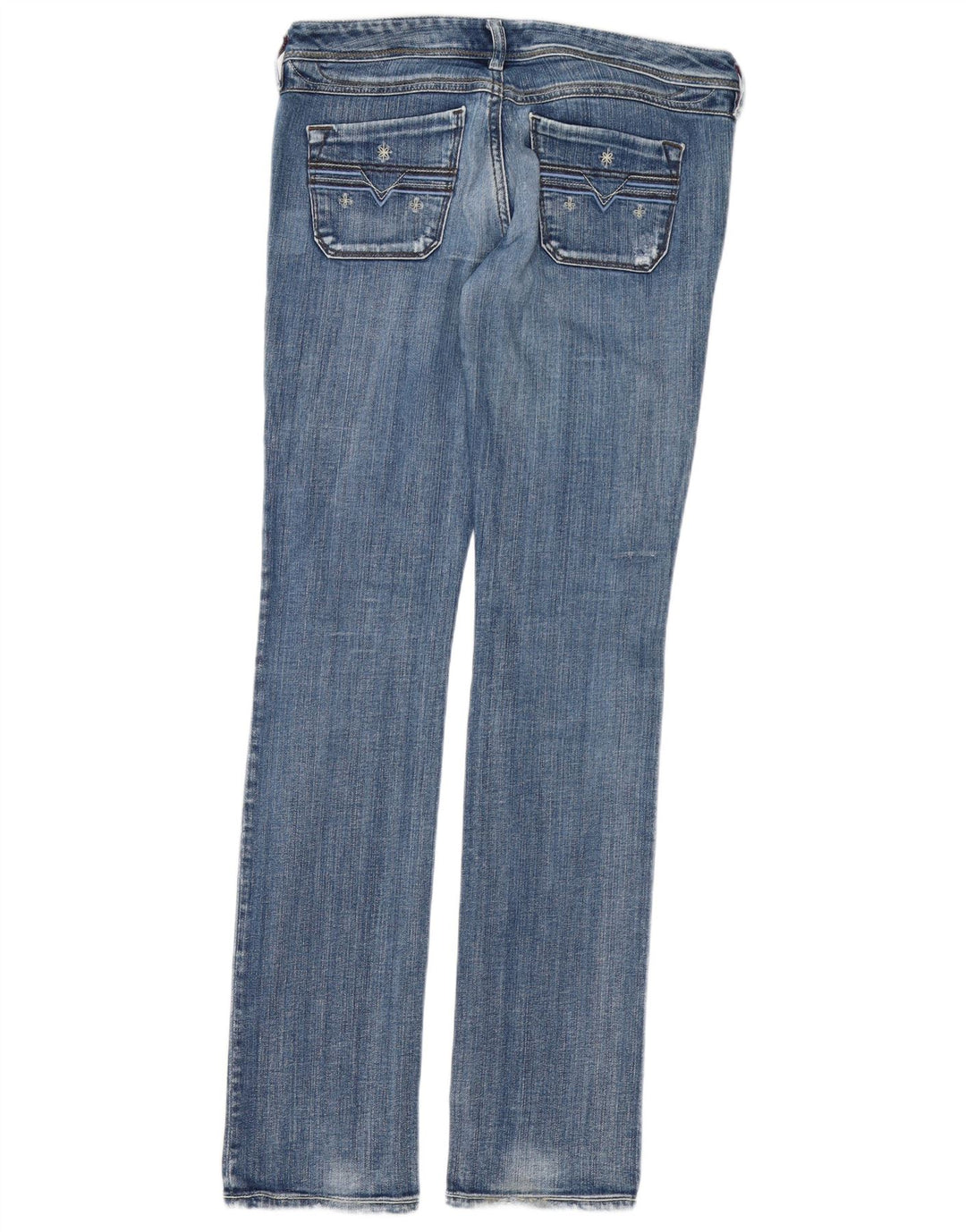 DIESEL Damskie jeansy slim W31 L35 Niebieskie bawełniane