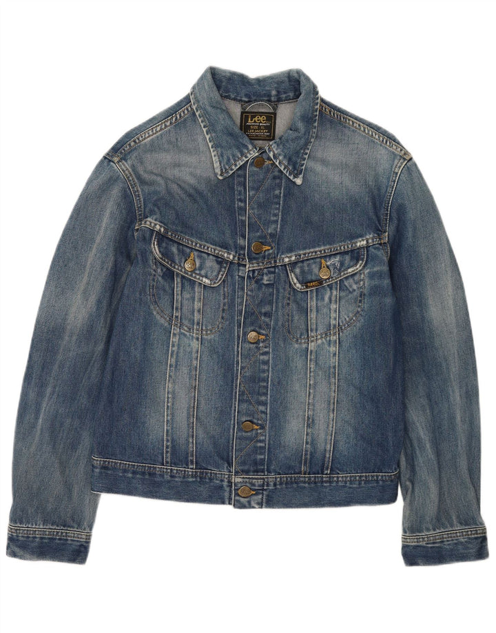 Damska kurtka dżinsowa LEE UK 18 XL, niebieska, bawełniana