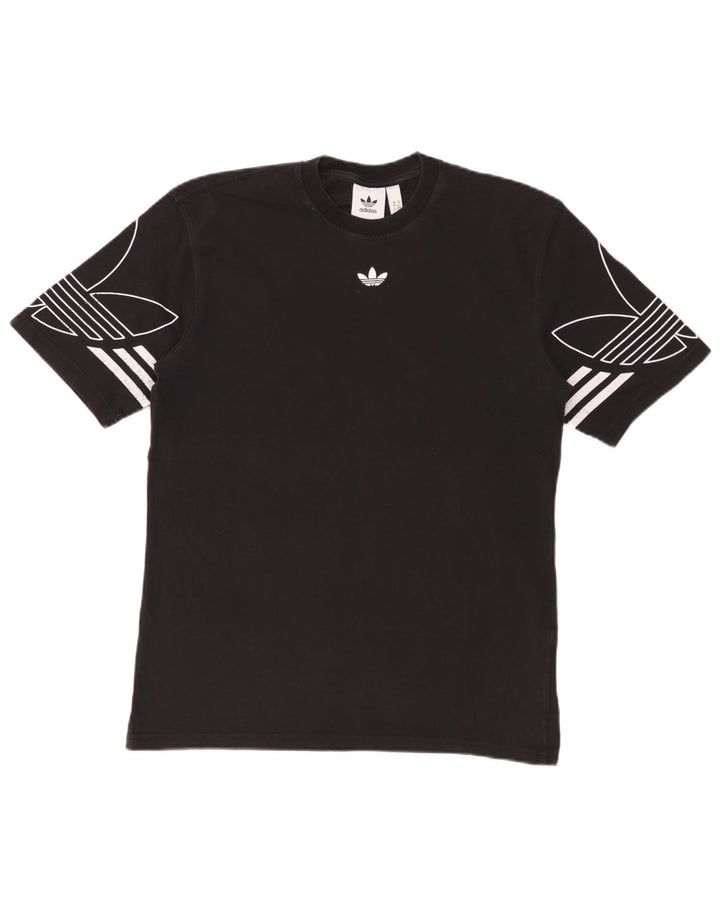 Męska koszulka z grafiką Adidas Top XS w kolorze czarnym