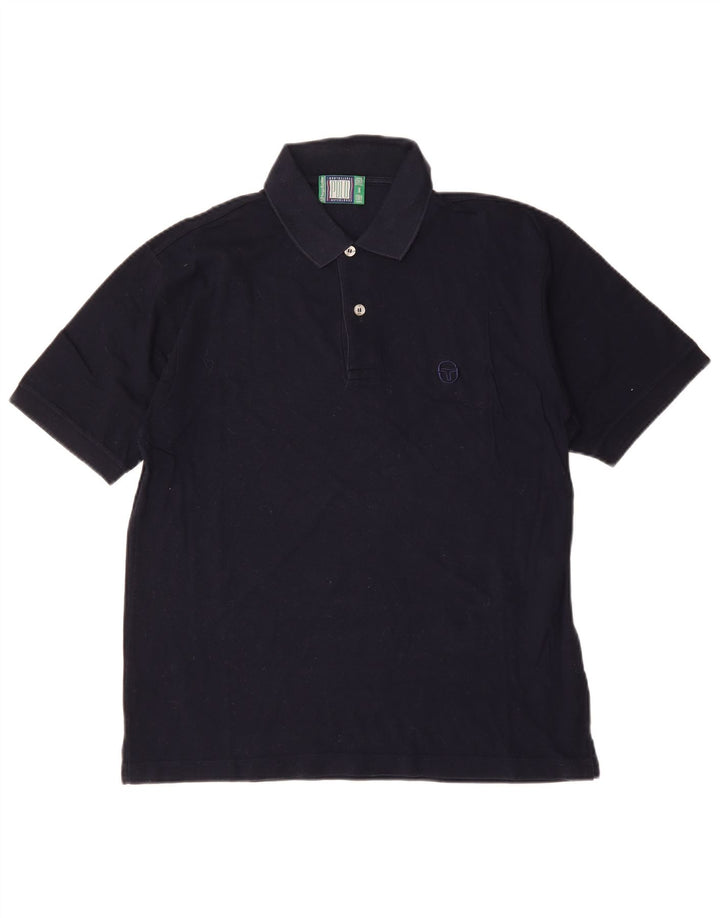 Męska koszulka polo SERGIO TACCHINI, średnia, granatowa, bawełniana