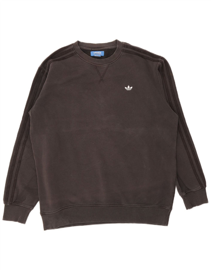 Bluza męska Adidas, duża, szara, bawełniana