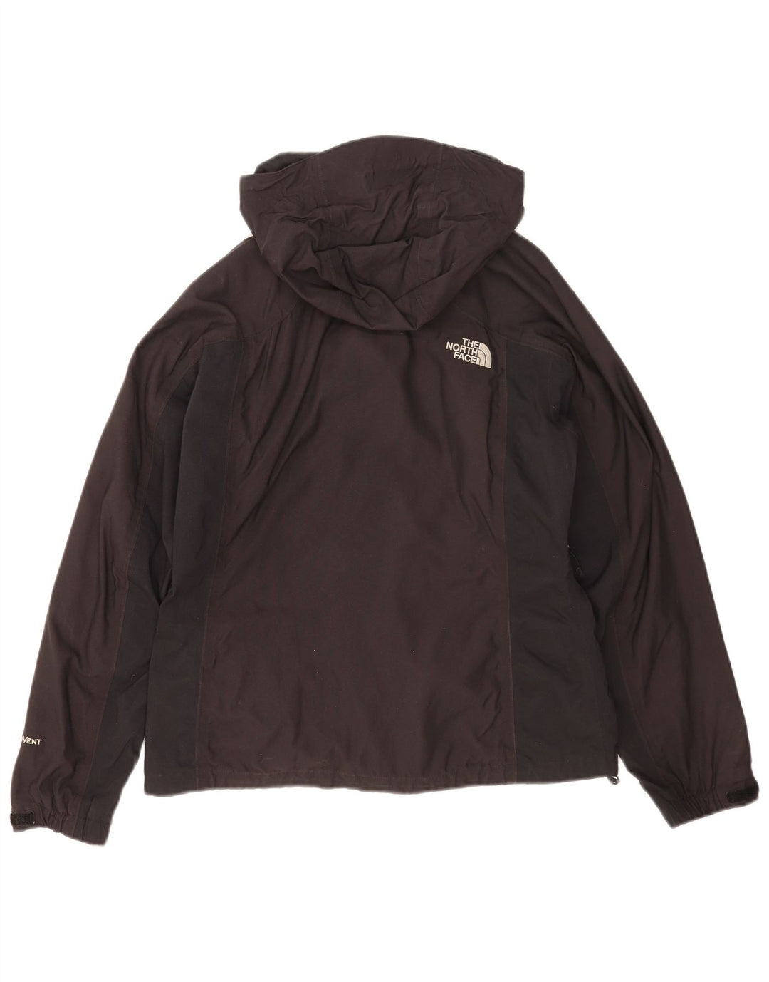 Damska kurtka przeciwdeszczowa z kapturem The North Face UK 12, średni czarny nylon