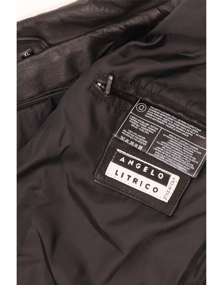 Męska kurtka skórzana Angelo Litrico UK 42 XL czarna