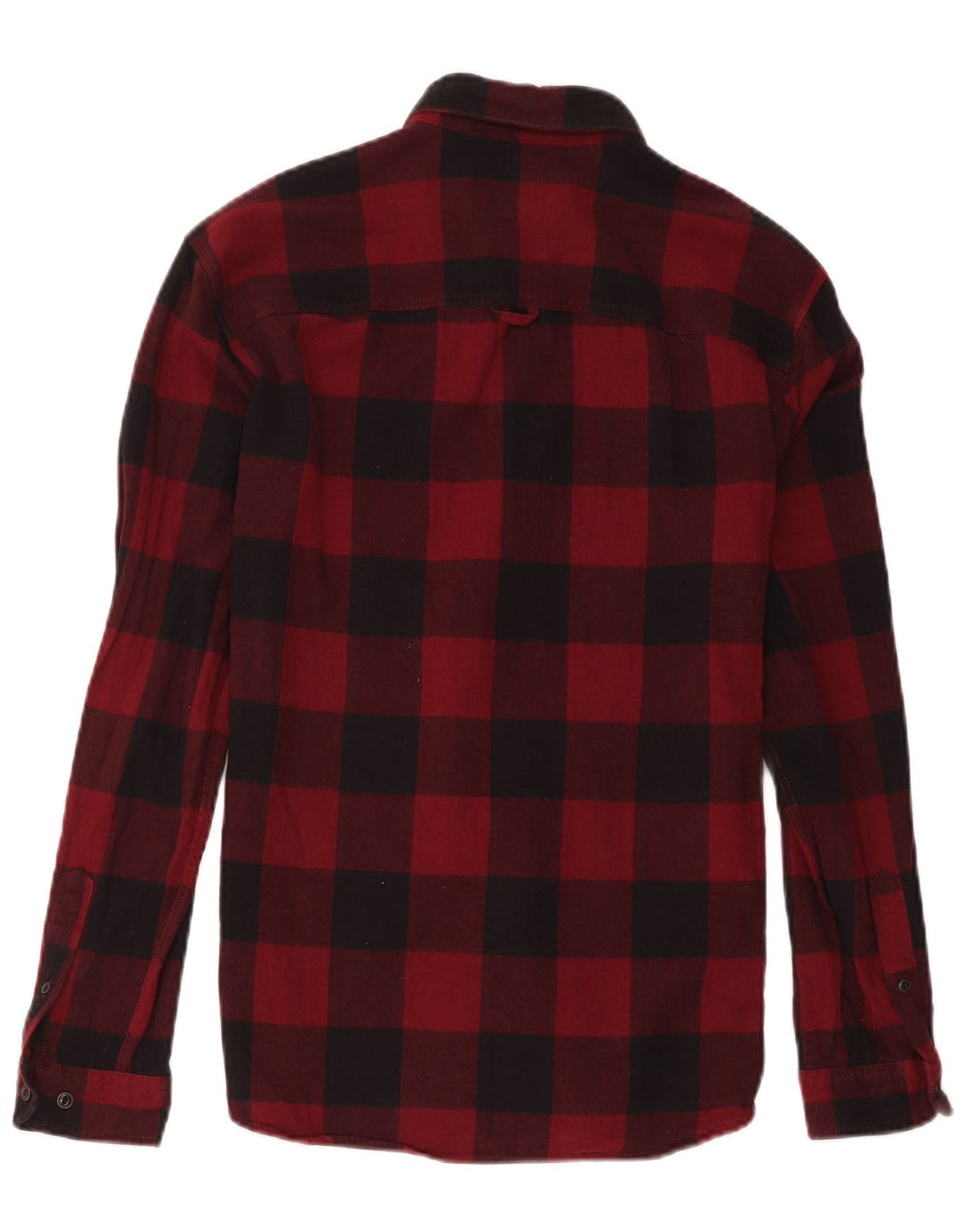 Męska koszula flanelowa Jack & Jones, bawełniana w czerwoną kratę
