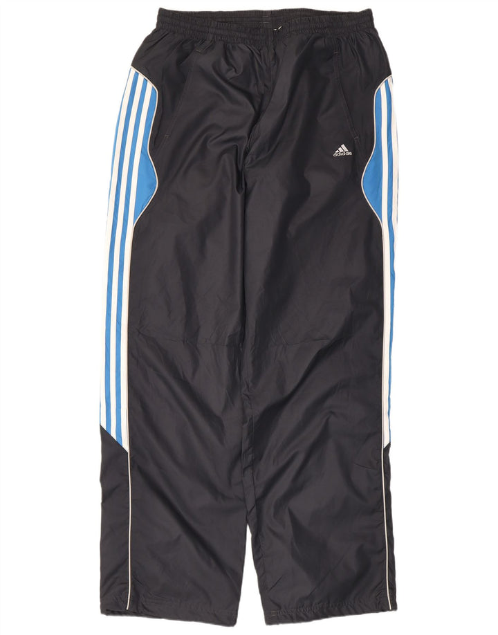 Męskie spodnie dresowe Adidas XL Szary poliester z blokami kolorów