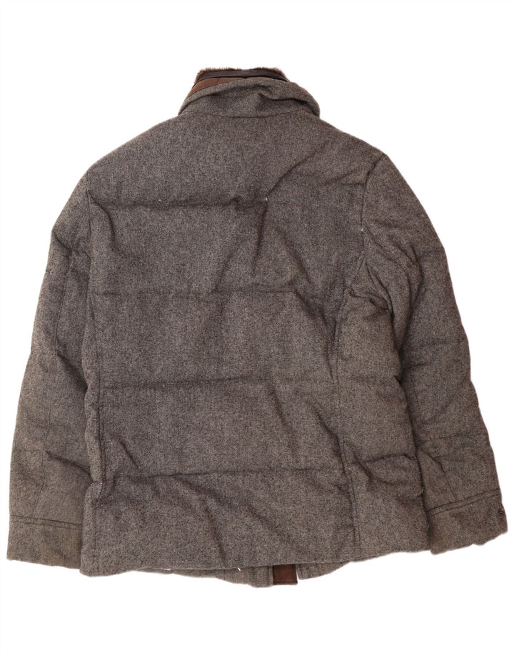 Męska ocieplana kurtka Michael Kors UK 40, duża, szary poliester