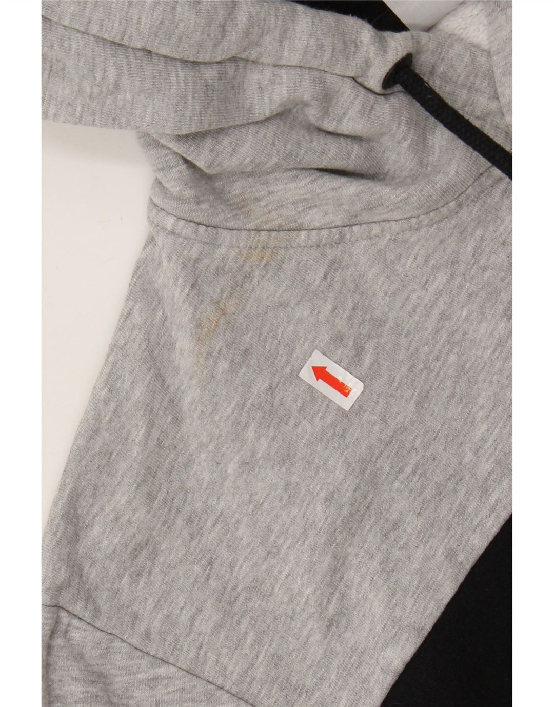 Męski sweter z kapturem Jack & Jones z grafiką, duży, szary, z blokami kolorów