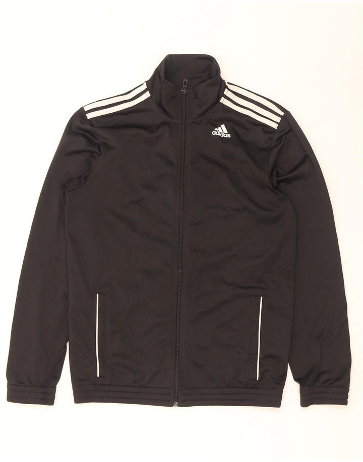 Adidas Męska bluza dresowa, duża, czarna, poliestrowa