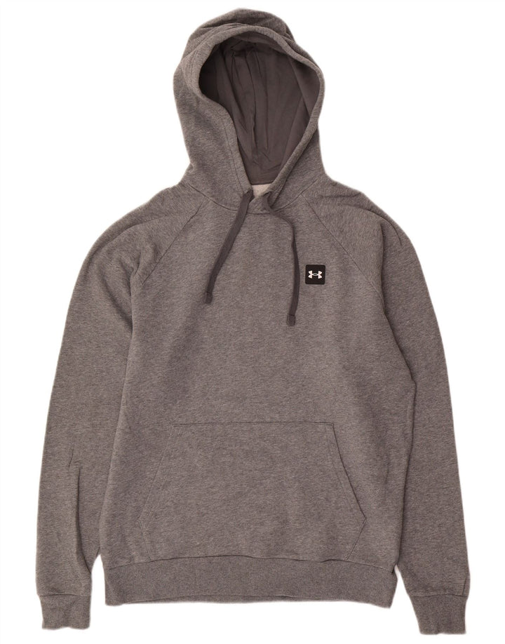 Męski sweter z kapturem Under Armour Cold Gear, średnioszary, bawełniany