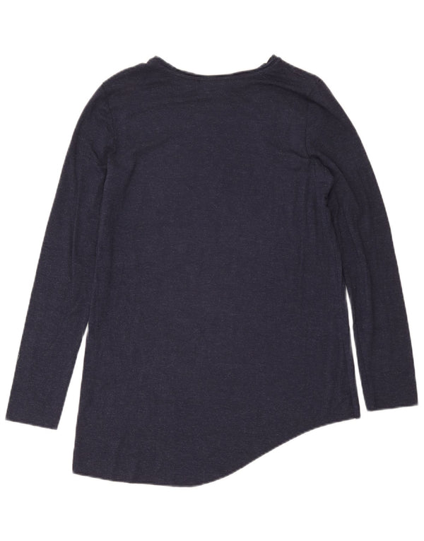 Damski top Zara Trafaluc z długim rękawem, UK 10, mały, granatowy, nakrapiany
