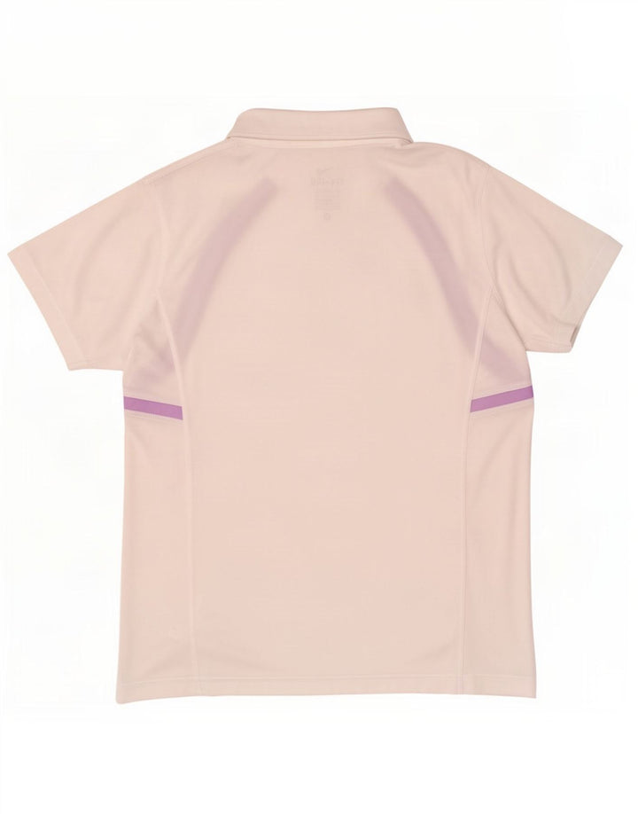 Damska koszulka polo Nike Dri Fit UK 12/14 Średni biały poliester
