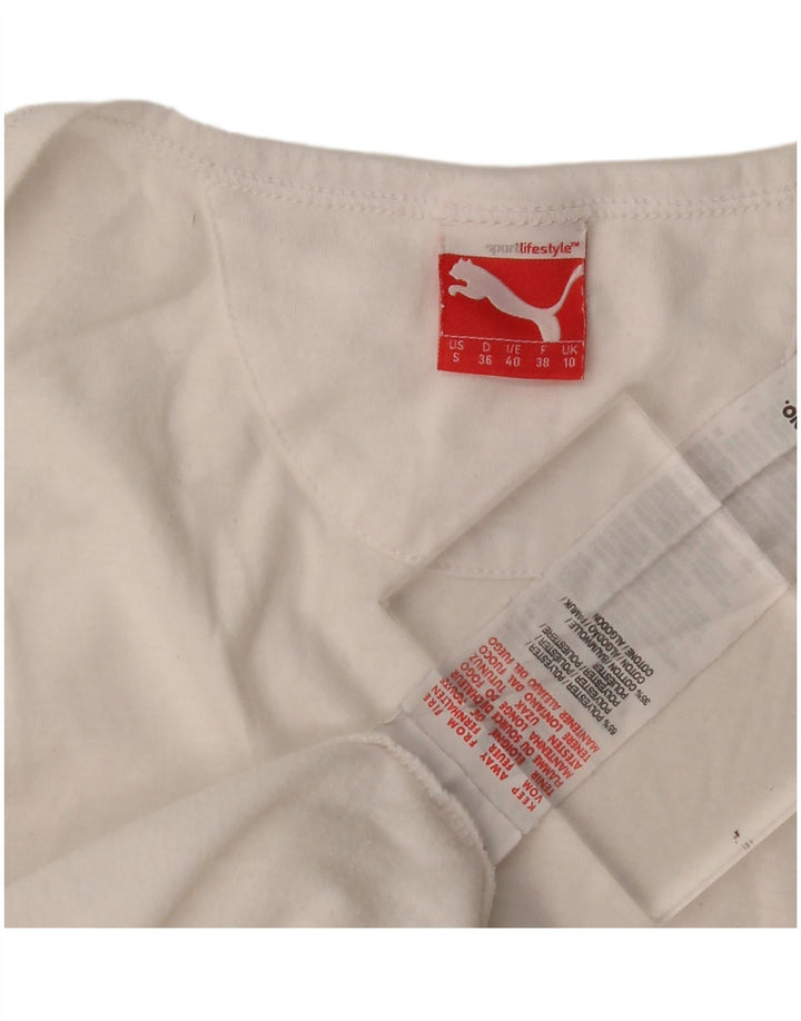 Damska kamizelka Puma Top UK 10, mała, biała, poliester