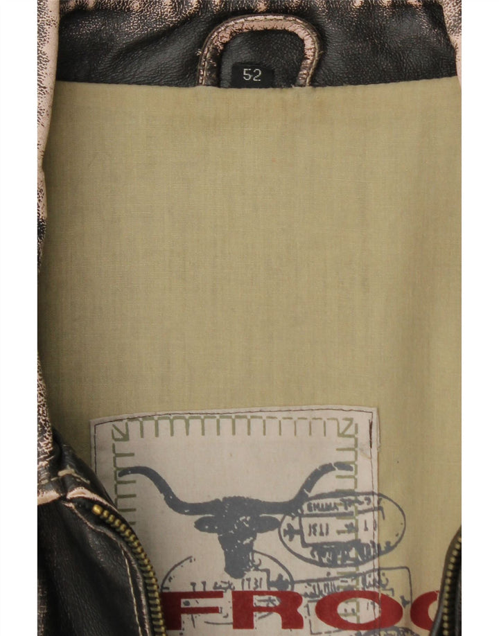 Damska kurtka wojskowa skórzana Le Frog IT 52 2XL czarna