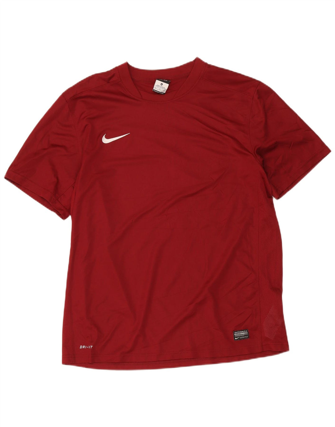 Męski T-shirt Nike Dri Fit Top XL Burgundowy poliester